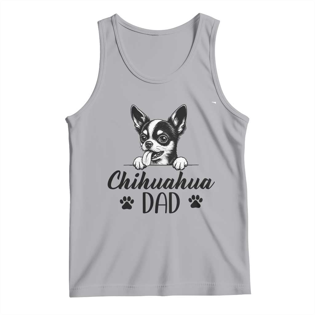 Proud Chihuahua Dad Tank Top Dog Lover Gift Idea TS12 Athletic Heather Print Your Wear