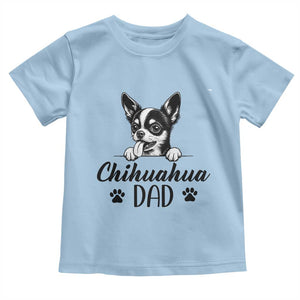 Proud Chihuahua Dad Toddler T Shirt Dog Lover Gift Idea TS12 Light Blue Print Your Wear