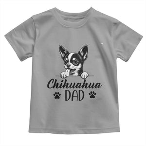 Proud Chihuahua Dad Toddler T Shirt Dog Lover Gift Idea TS12 Sport Gray Print Your Wear