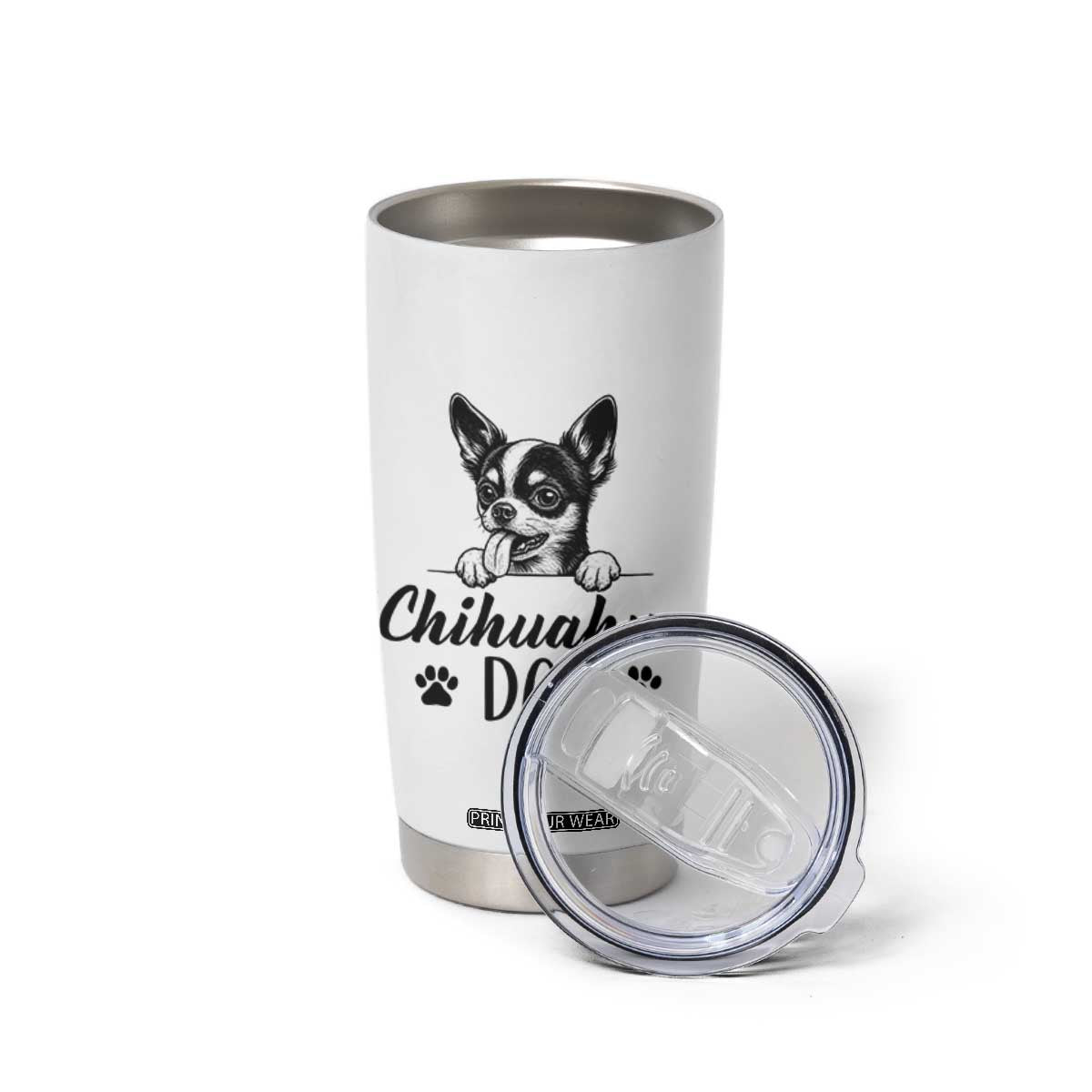 Proud Chihuahua Dad Tumbler Cup Dog Lover Gift Idea TS12 Print Your Wear