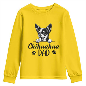 Proud Chihuahua Dad Youth Sweatshirt Dog Lover Gift Idea TS12 Daisy Print Your Wear