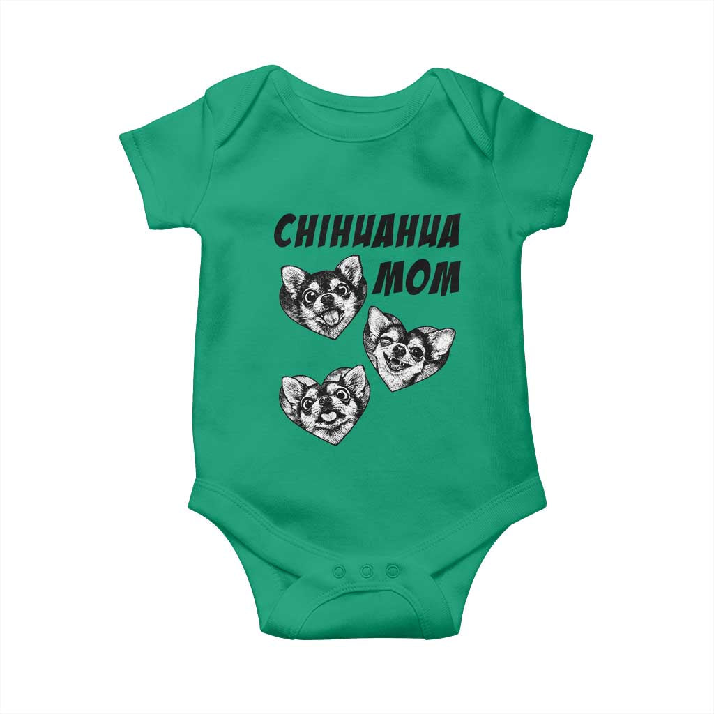 Proud Chihuahua Mom Baby Onesie Ankle Biter Dog Lover TS12 Irish Green Print Your Wear
