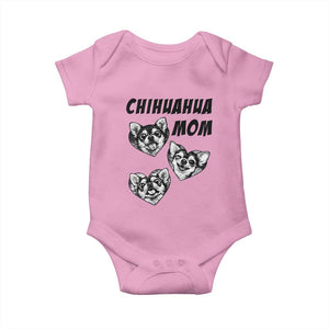 Proud Chihuahua Mom Baby Onesie Ankle Biter Dog Lover TS12 Light Pink Print Your Wear