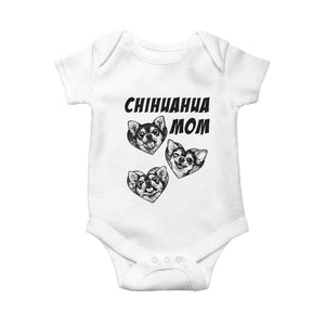 Proud Chihuahua Mom Baby Onesie Ankle Biter Dog Lover TS12 White Print Your Wear
