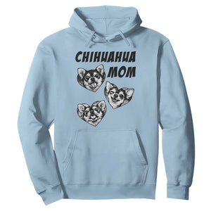 Proud Chihuahua Mom Hoodie Ankle Biter Dog Lover TS12 Light Blue Print Your Wear