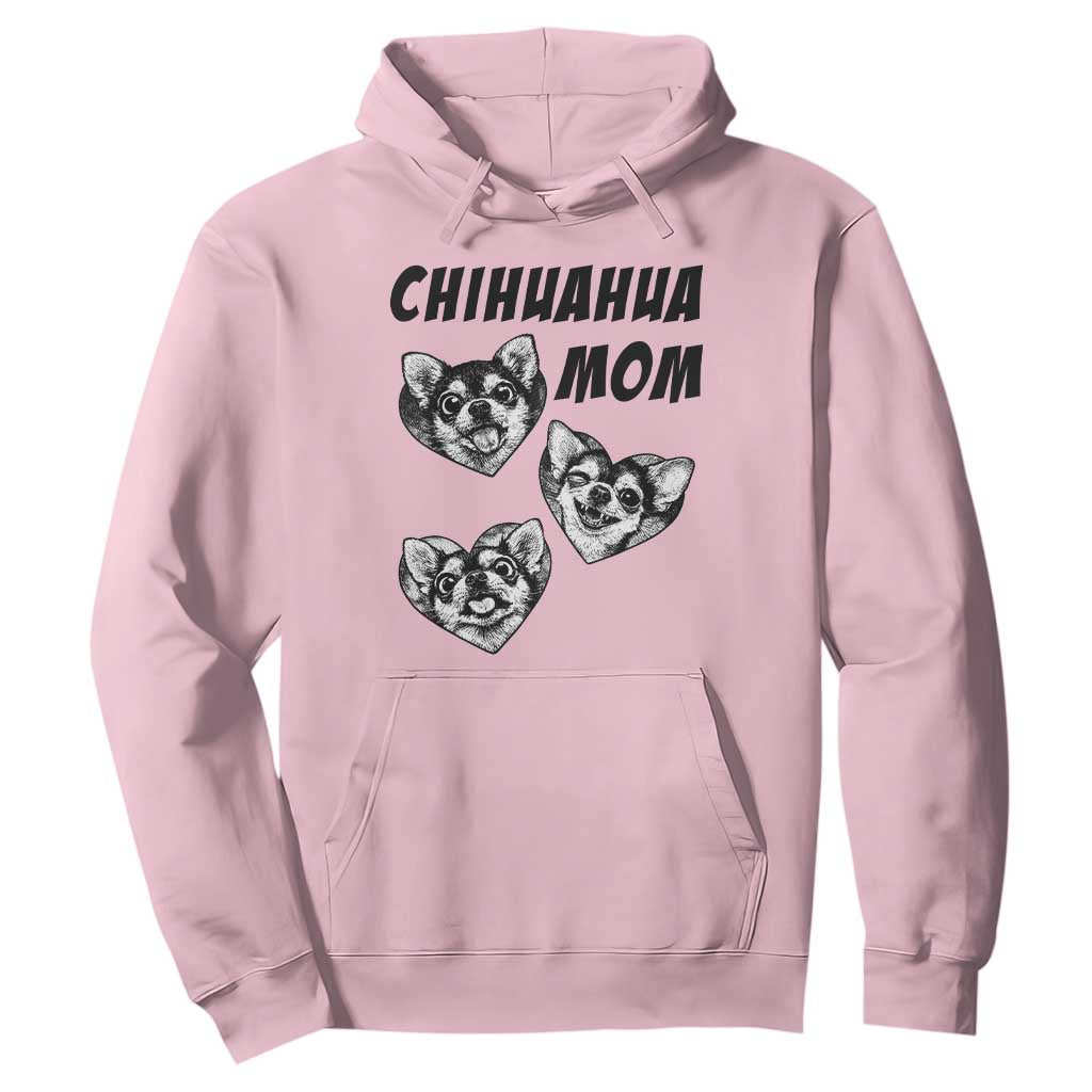 Proud Chihuahua Mom Hoodie Ankle Biter Dog Lover TS12 Light Pink Print Your Wear