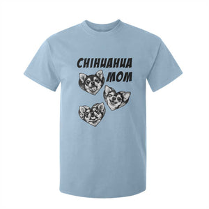 Proud Chihuahua Mom T Shirt For Kid Ankle Biter Dog Lover TS12 Light Blue Print Your Wear