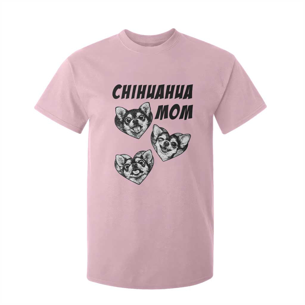 Proud Chihuahua Mom T Shirt For Kid Ankle Biter Dog Lover TS12 Light Pink Print Your Wear