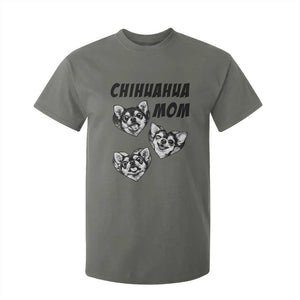 Proud Chihuahua Mom T Shirt For Kid Ankle Biter Dog Lover TS12 Military Green Print Your Wear