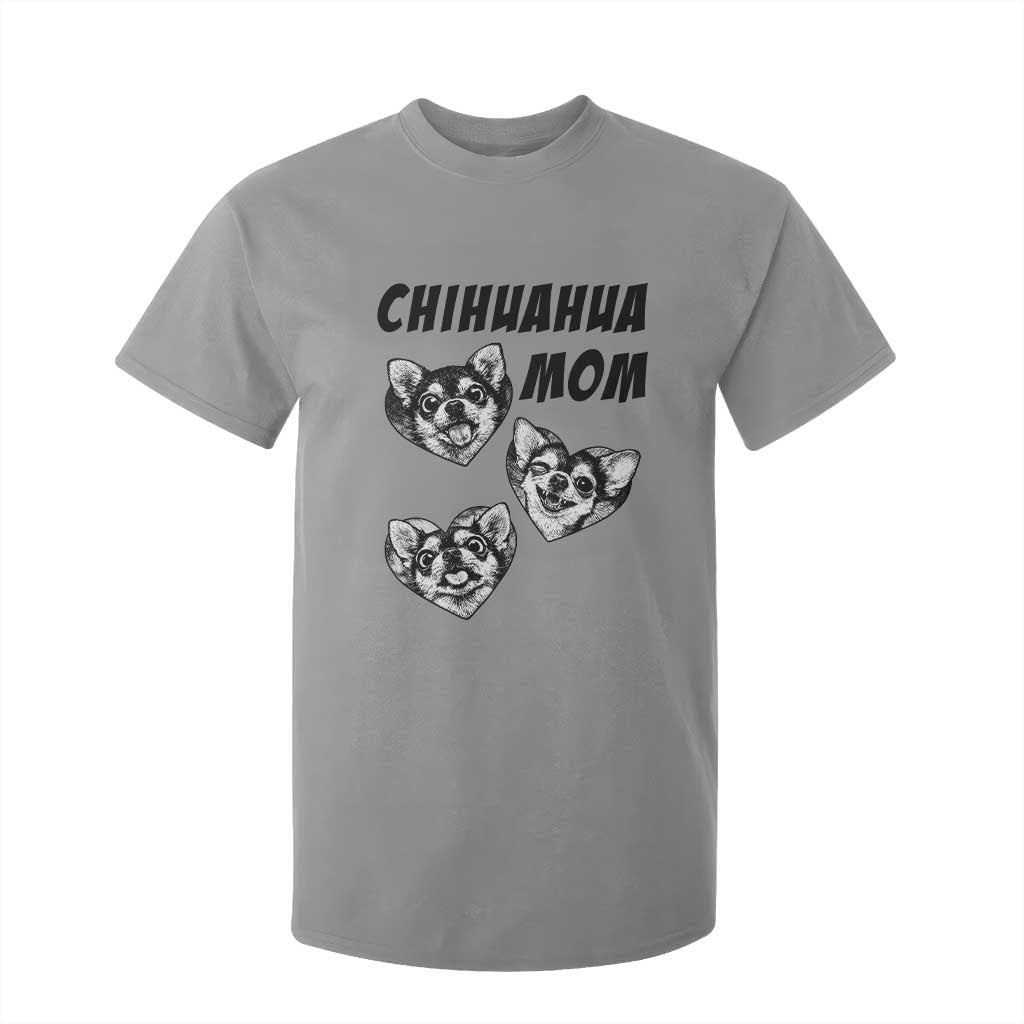 Proud Chihuahua Mom T Shirt For Kid Ankle Biter Dog Lover TS12 Sport Gray Print Your Wear