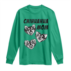 Proud Chihuahua Mom Long Sleeve Shirt Ankle Biter Dog Lover TS12 Irish Green Print Your Wear