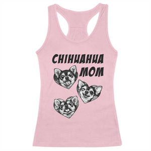 Proud Chihuahua Mom Racerback Tank Top Ankle Biter Dog Lover TS12 Light Pink Print Your Wear