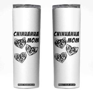 Proud Chihuahua Mom Skinny Tumbler Ankle Biter Dog Lover TS12 White Print Your Wear