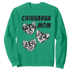 Proud Chihuahua Mom Sweatshirt Ankle Biter Dog Lover TS12 Irish Green Print Your Wear