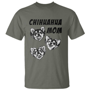 Proud Chihuahua Mom T Shirt Ankle Biter Dog Lover TS12 Military Green Print Your Wear