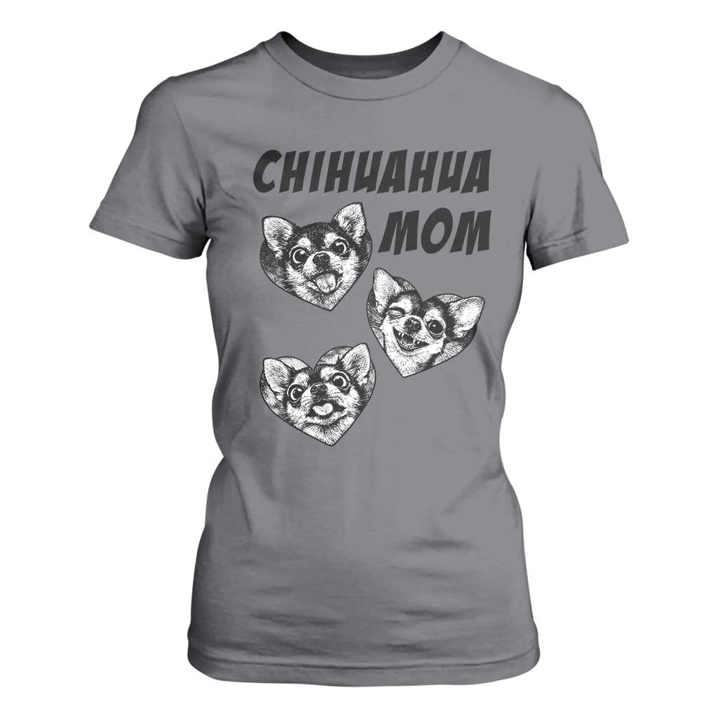 Proud Chihuahua Mom T Shirt For Women Ankle Biter Dog Lover TS12 Charcoal Print Your Wear
