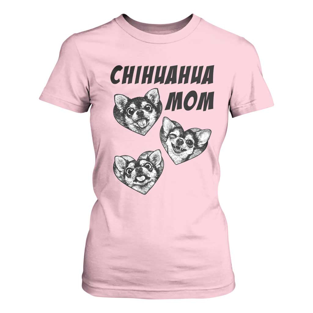 Proud Chihuahua Mom T Shirt For Women Ankle Biter Dog Lover TS12 Light Pink Print Your Wear