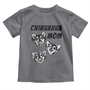Proud Chihuahua Mom Toddler T Shirt Ankle Biter Dog Lover TS12 Charcoal Print Your Wear
