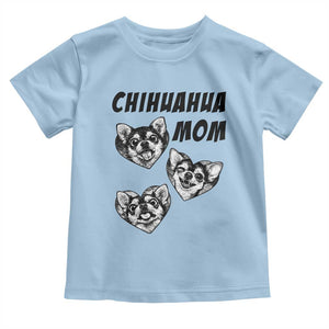 Proud Chihuahua Mom Toddler T Shirt Ankle Biter Dog Lover TS12 Light Blue Print Your Wear