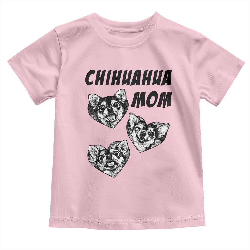 Proud Chihuahua Mom Toddler T Shirt Ankle Biter Dog Lover TS12 Light Pink Print Your Wear
