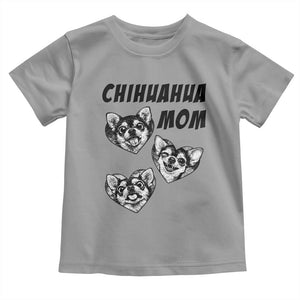 Proud Chihuahua Mom Toddler T Shirt Ankle Biter Dog Lover TS12 Sport Gray Print Your Wear