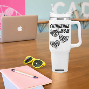 Proud Chihuahua Mom Tumbler With Handle Ankle Biter Dog Lover TS12 Print Your Wear