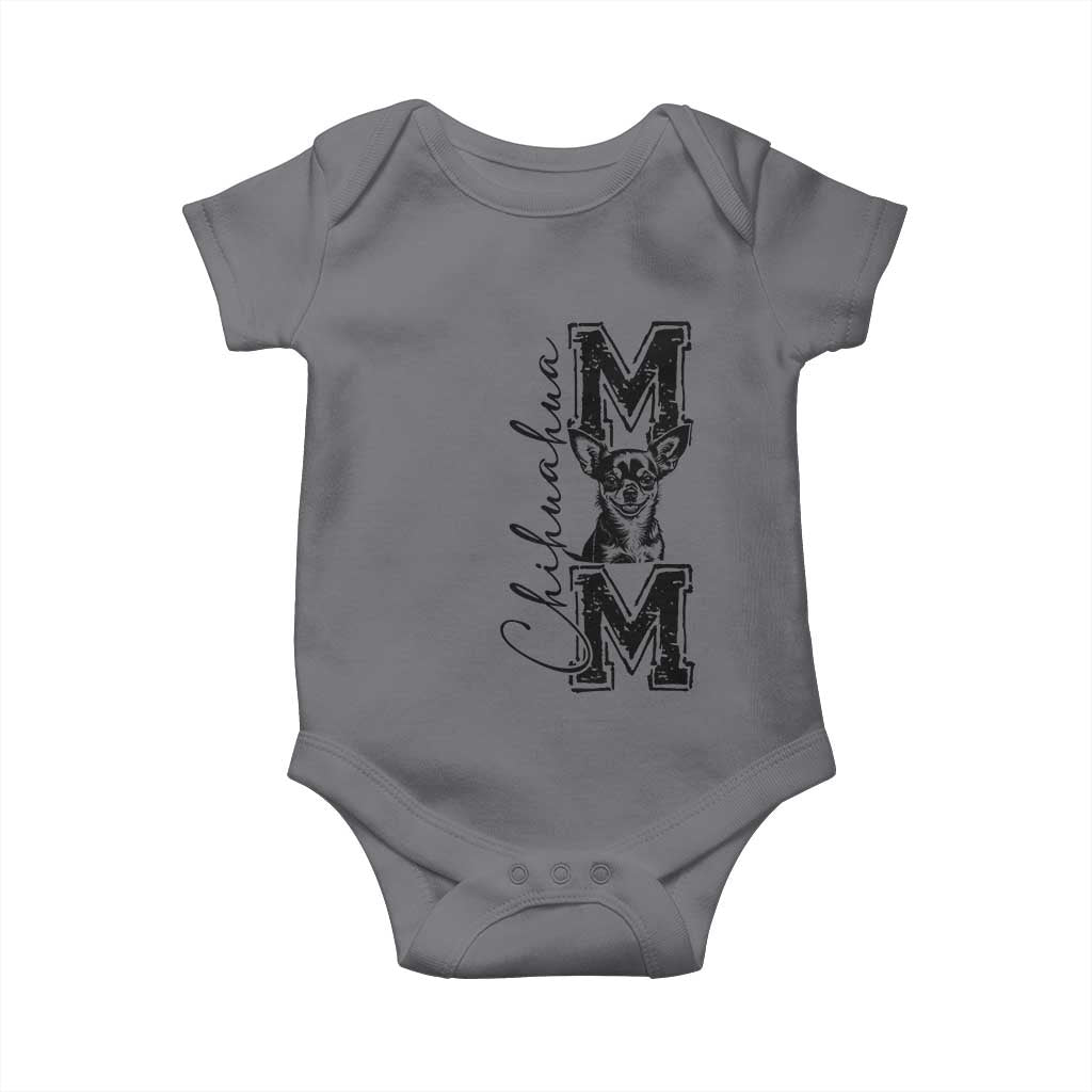 Chihuahua Mom Gift Baby Onesie Mothers Day Dog Lover TS12 Charcoal Print Your Wear