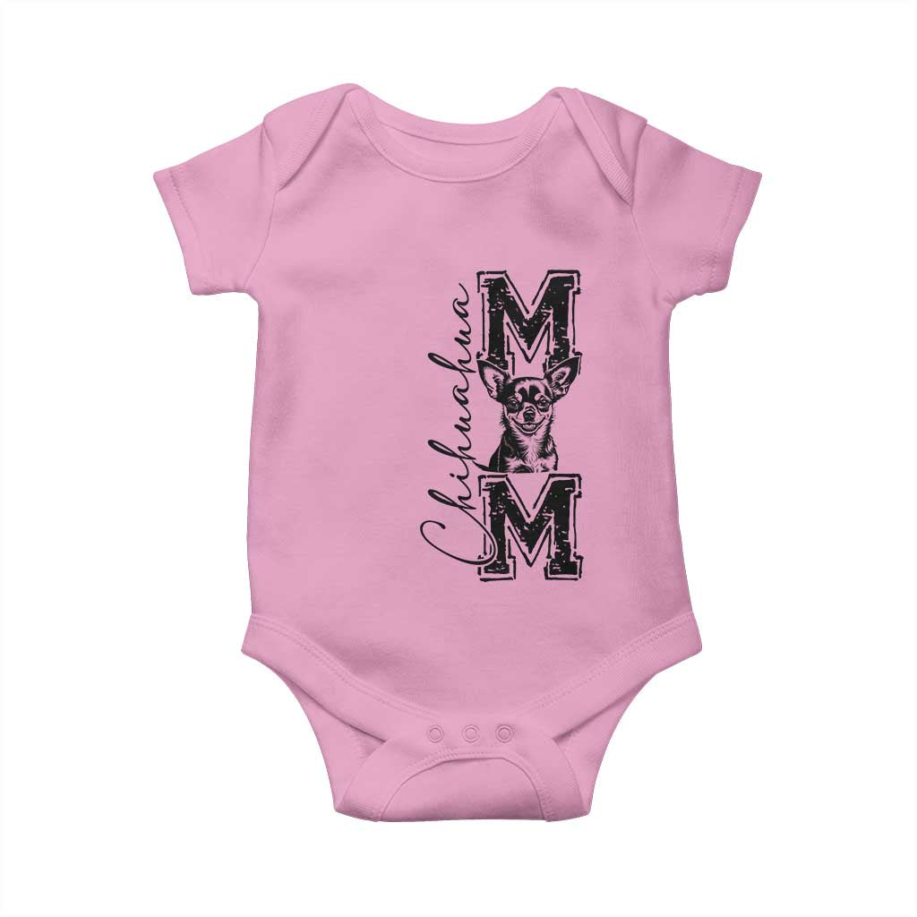 Chihuahua Mom Gift Baby Onesie Mothers Day Dog Lover TS12 Light Pink Print Your Wear