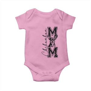 Chihuahua Mom Gift Baby Onesie Mothers Day Dog Lover TS12 Light Pink Print Your Wear