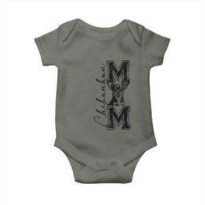 Chihuahua Mom Gift Baby Onesie Mothers Day Dog Lover TS12 Military Green Print Your Wear