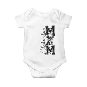 Chihuahua Mom Gift Baby Onesie Mothers Day Dog Lover TS12 White Print Your Wear