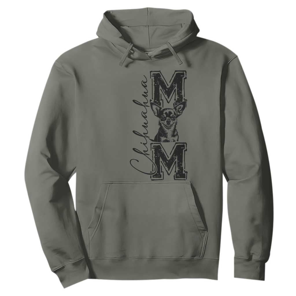Chihuahua Mom Gift Hoodie Mothers Day Dog Lover TS12 Military Green Print Your Wear