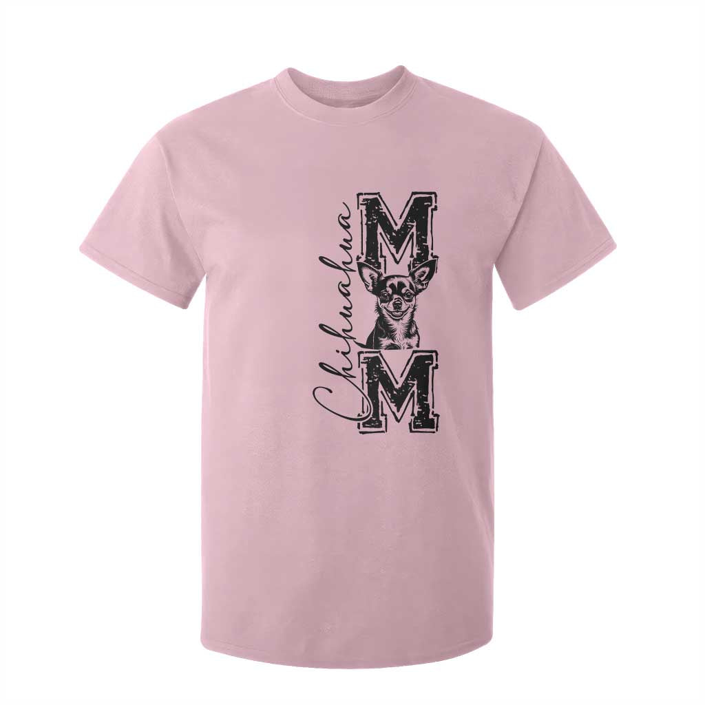 Chihuahua Mom Gift T Shirt For Kid Mothers Day Dog Lover TS12 Light Pink Print Your Wear