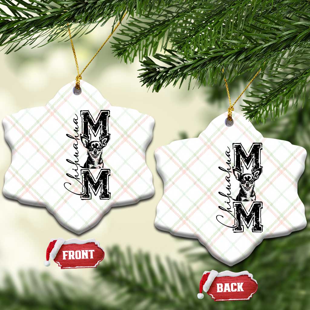 Chihuahua Mom Gift Ceramic Ornament Mothers Day Dog Lover TS12 Print Your Wear