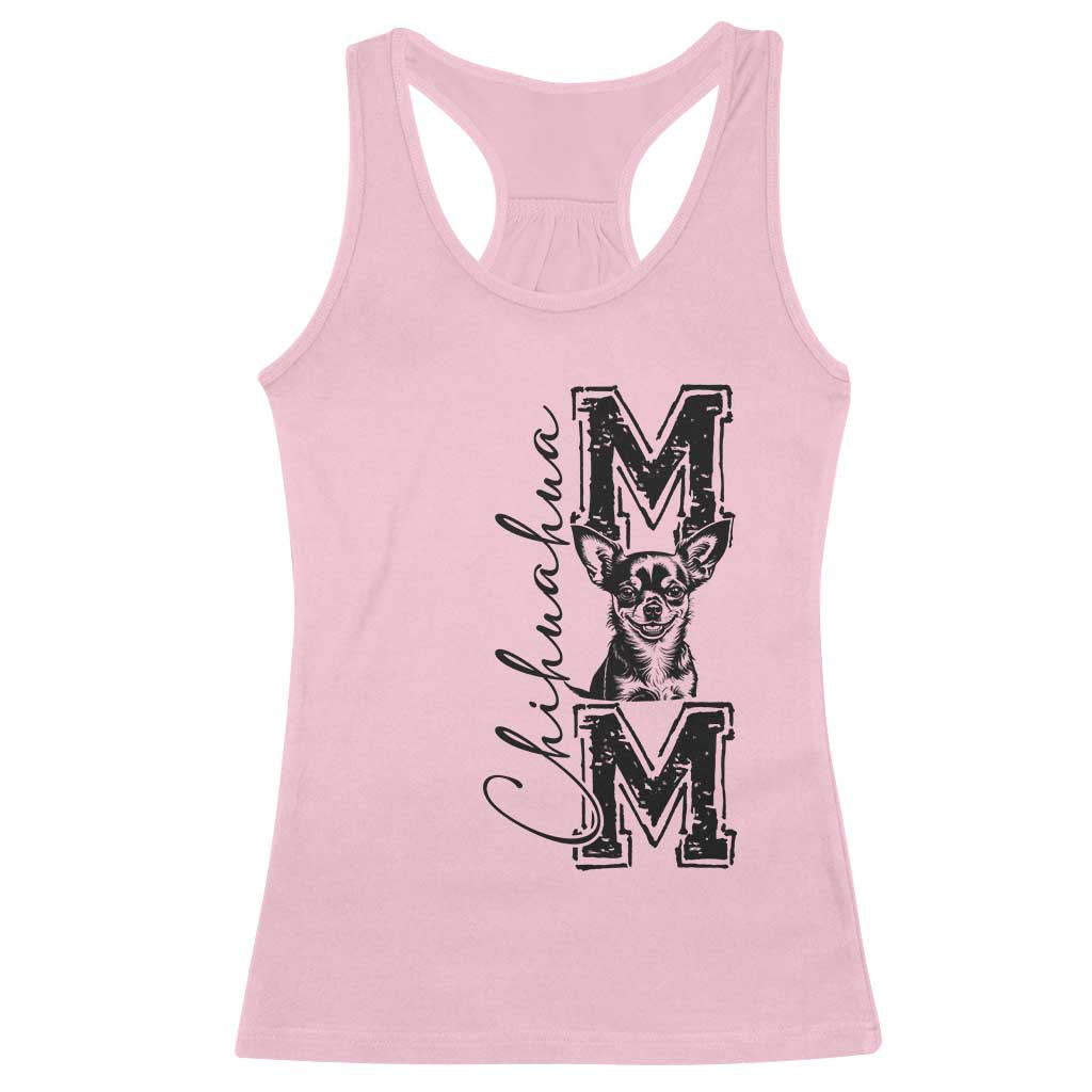 Chihuahua Mom Gift Racerback Tank Top Mothers Day Dog Lover TS12 Light Pink Print Your Wear