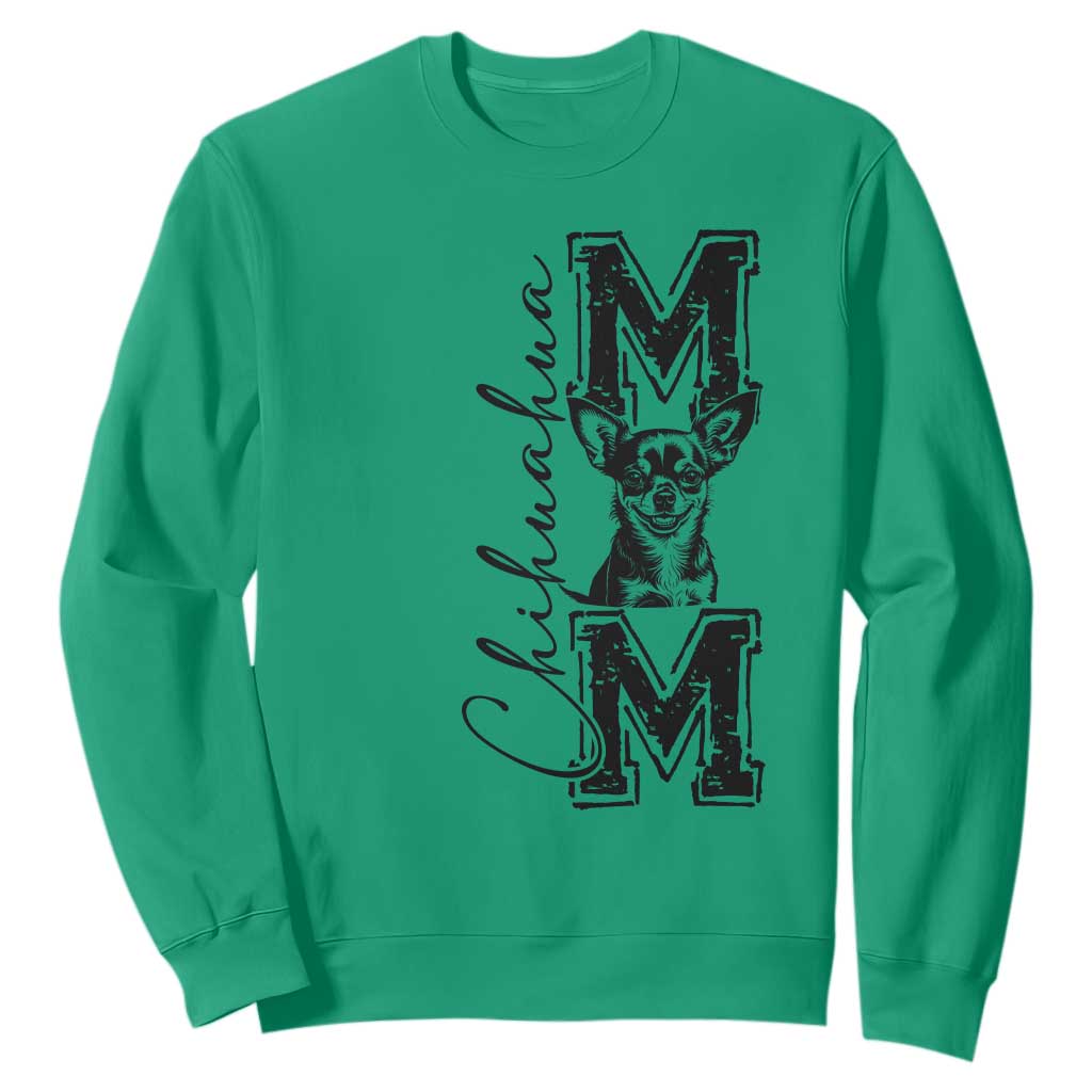Chihuahua Mom Gift Sweatshirt Mothers Day Dog Lover TS12 Irish Green Print Your Wear