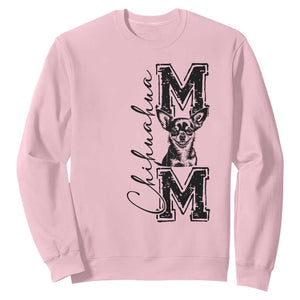 Chihuahua Mom Gift Sweatshirt Mothers Day Dog Lover TS12 Light Pink Print Your Wear