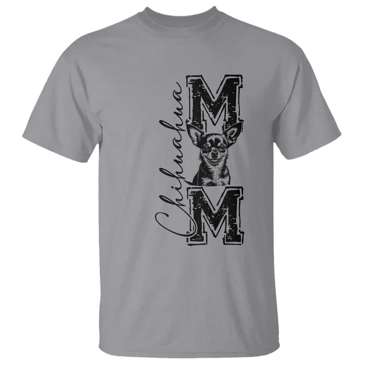 Chihuahua Mom Gift T Shirt Mothers Day Dog Lover TS12 Sport Gray Print Your Wear