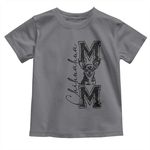 Chihuahua Mom Gift Toddler T Shirt Mothers Day Dog Lover TS12 Charcoal Print Your Wear