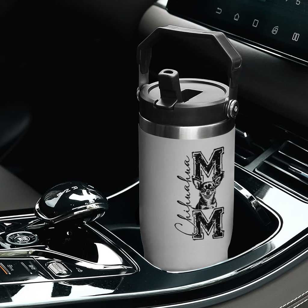 Chihuahua Mom Gift Flip Straw Tumbler Mothers Day Dog Lover TS12 Print Your Wear