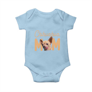 Proud Dog Mom Chihuahua Baby Onesie Mothers Day Lover Gift TS12 Light Blue Print Your Wear