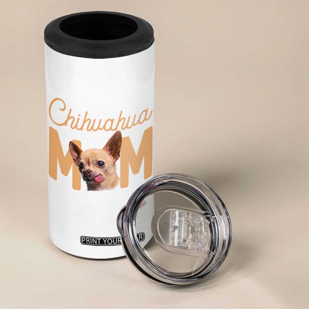 Proud Dog Mom Chihuahua 4 in 1 Can Cooler Tumbler Mothers Day Lover Gift TS12 Print Your Wear