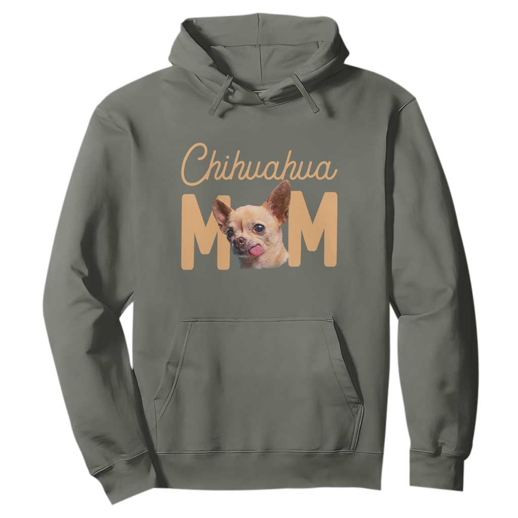 Proud Dog Mom Chihuahua Hoodie Mothers Day Lover Gift TS12 Military Green Print Your Wear
