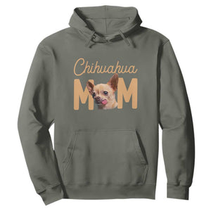 Proud Dog Mom Chihuahua Hoodie Mothers Day Lover Gift TS12 Military Green Print Your Wear