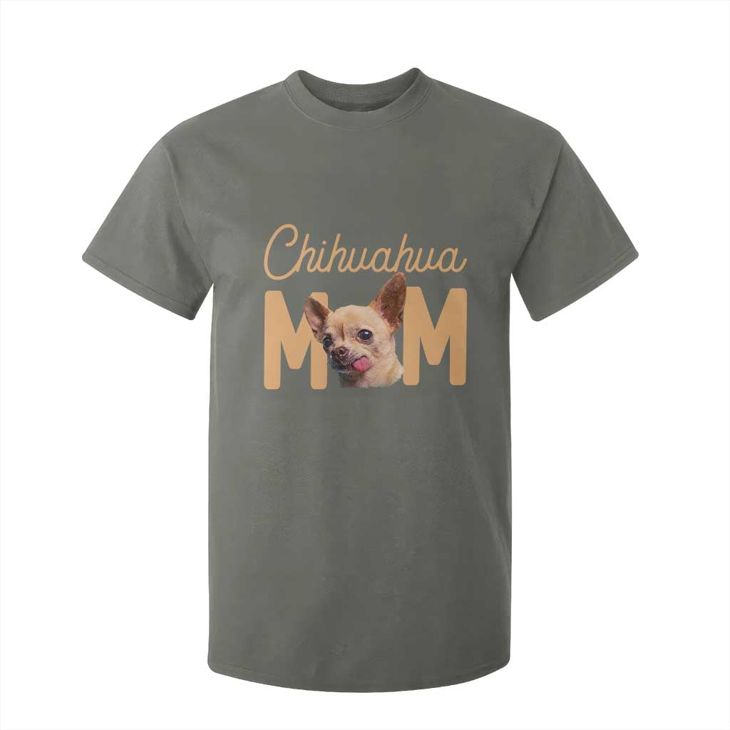 Proud Dog Mom Chihuahua T Shirt For Kid Mothers Day Lover Gift TS12 Military Green Print Your Wear