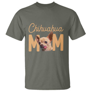 Proud Dog Mom Chihuahua T Shirt Mothers Day Lover Gift TS12 Military Green Print Your Wear