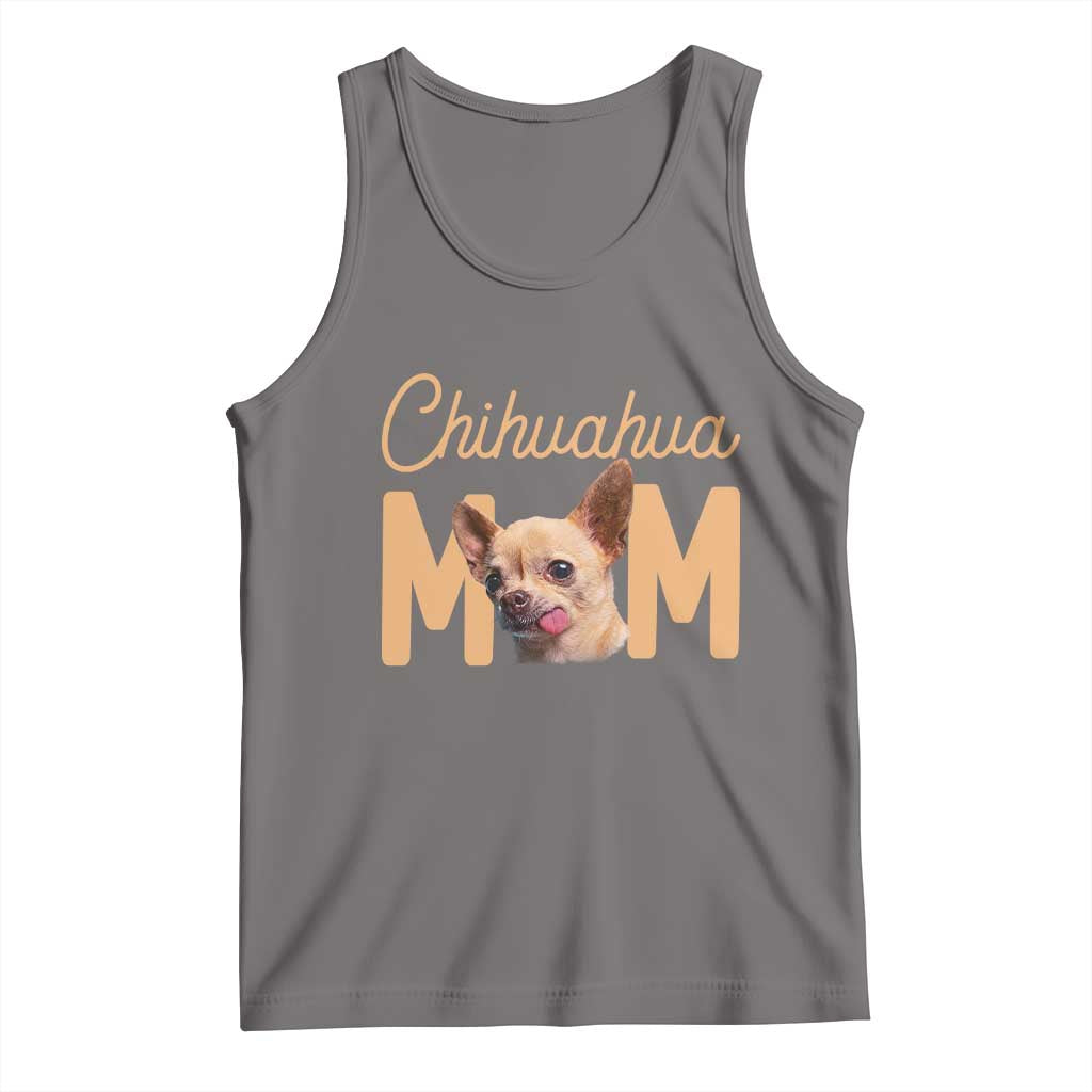 Proud Dog Mom Chihuahua Tank Top Mothers Day Lover Gift TS12 Deep Heather Print Your Wear