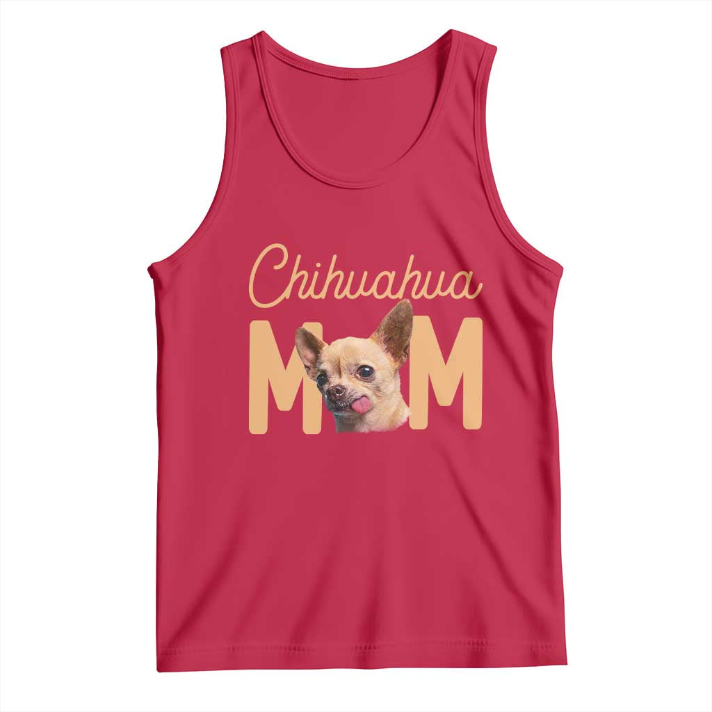 Proud Dog Mom Chihuahua Tank Top Mothers Day Lover Gift TS12 Red Print Your Wear