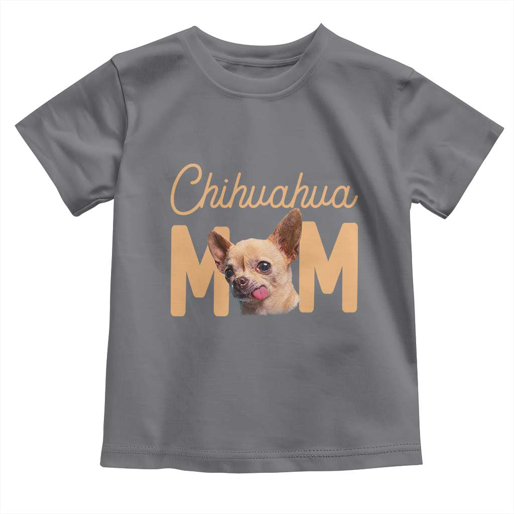 Proud Dog Mom Chihuahua Toddler T Shirt Mothers Day Lover Gift TS12 Charcoal Print Your Wear