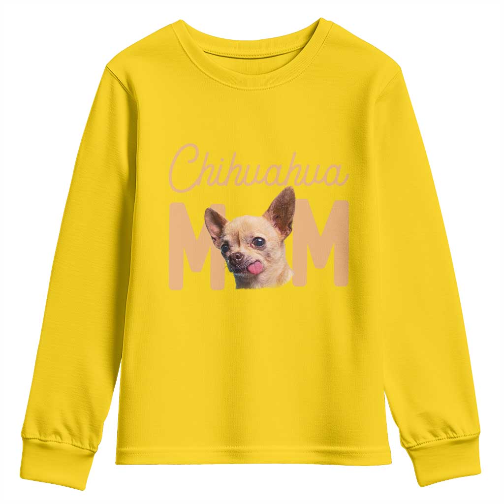 Proud Dog Mom Chihuahua Youth Sweatshirt Mothers Day Lover Gift TS12 Daisy Print Your Wear